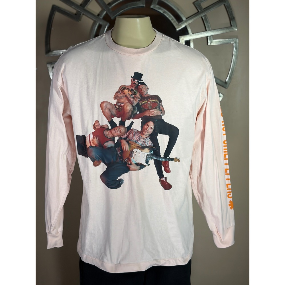 Red Hot Chili Peppers Unlimited Love World Tour 2022-2023 Pink Long Sleeve Shirt